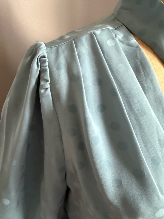 Favorite Daughter Dusty Blue Maxi Dress with Neck Scarf - Picture 8 of 12